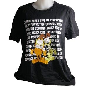 GarfieldxBSX Indigo Collection Garfield & Odie Never Give Up T Shirt w/Tag